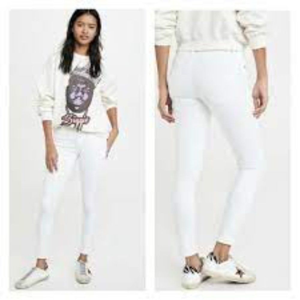 Agolde Sophie Mid Rise Ankle White Jeans Size 28 Nwt